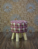Wooden stool round shape-58 - 92Bedding