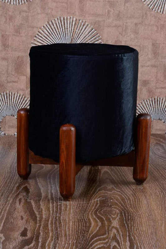 Wooden stool round shape-60 - 92Bedding