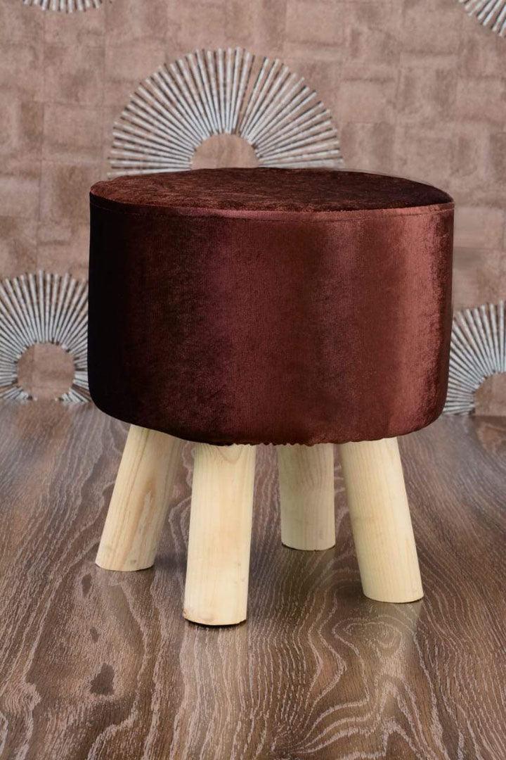 Wooden stool round shape-61 - 92Bedding