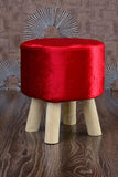 Wooden stool round shape-63 - 92Bedding