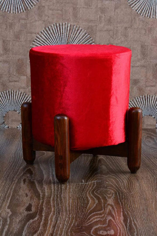 Wooden stool round shape-66 - 92Bedding